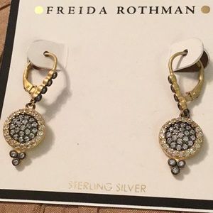 NWT Freida Rothman Sterling Silver Earrings